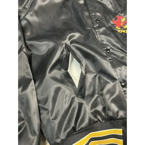 Vintage 70-80s ISU Iowa State Cyclones Locker Line Satin Jacket Size XL NWT Rare - Picture 8 of 14